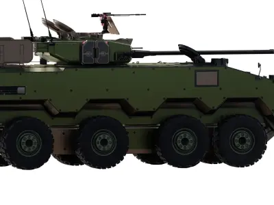 MILITARY INFANTRY VEHICLE 8X8 3D model