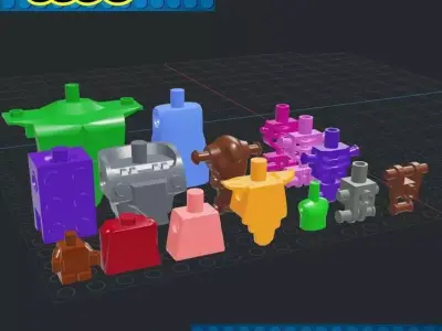 Lego - Minifigures Body 3D print model