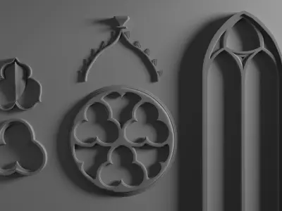 Gothic Patterns 3D print model