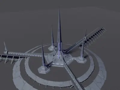 SCI-fi City 3D model buy