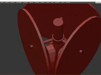 Chupa by light room Low-poly 3D model