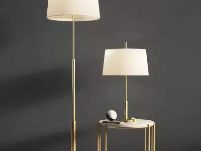 Diana Santa Cole Floor and Table Lamp 3D model
