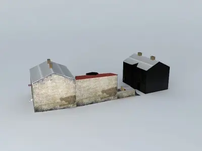 Riga Cesu street 41 body 1 body 2 Free 3D model