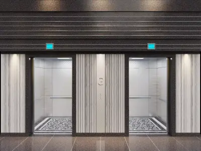 elevator zone 2 cabin  Low-poly 3D model