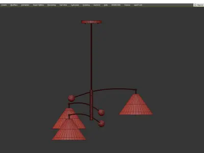 Mitzi Birdie Chandelier Low-poly 3D model