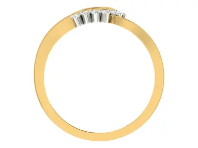 Women Ring  Render 3dm STL OBJ FBX Details 3D print model 16