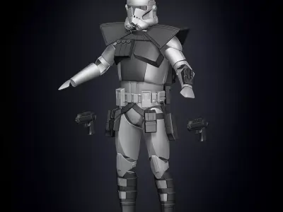 ARC Clone Trooper Armor Accessories 3D print model