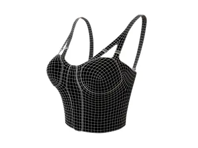 Bra Top v1 007 Low-poly 3D model