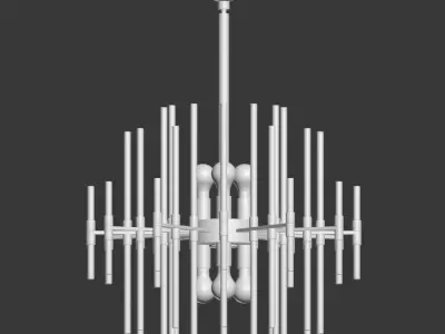 Quebec 6 Light Chandelier 3D model