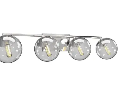 Mod 4-light Bath Vanity Wall Light P2857 3D model