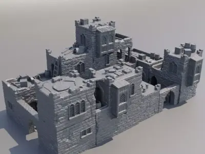 Desert Baazar District  Tabletop Terrain 28 mm 3D print model
