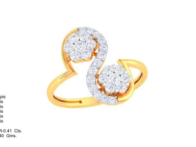  Women Ring MTL 3dm STL OBJ FBX Details 3D print model 79