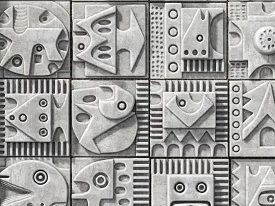 Stone decor n242 3D model