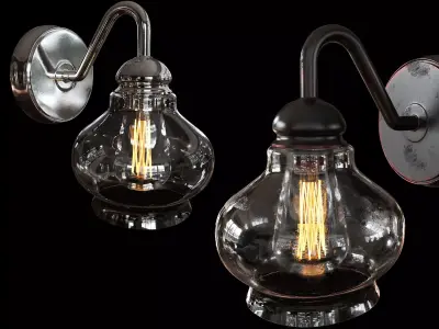 glass sconce 3D model