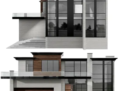 MODERN HOUSE NO18 A 3D model