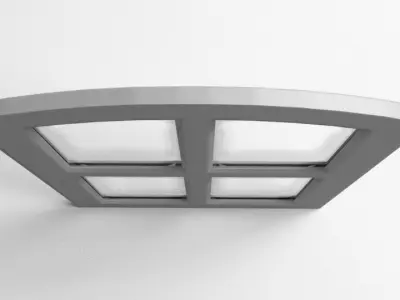 Window 8 arched 3D model