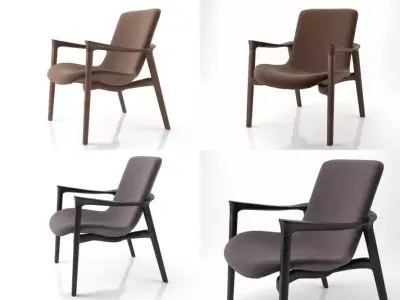 Woody armchair 3D model