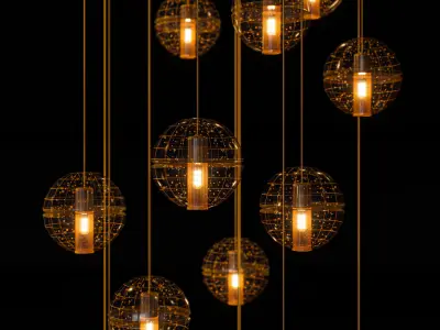 Pendant lamp Bocci lighting 14 26 3D model