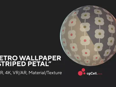 Retro wallpaper  Striper petal  Texture Texture