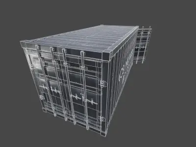 Shipping Container Free low-poly 3D model