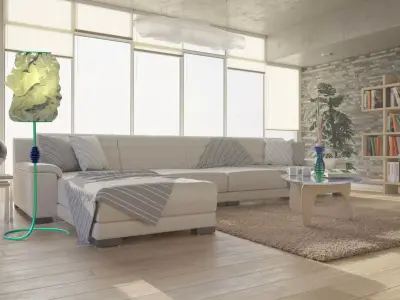 Floor Lamp 01 3D model