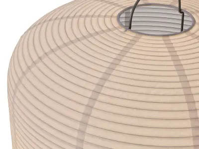 H and M Rice paper floor lamp 3D model