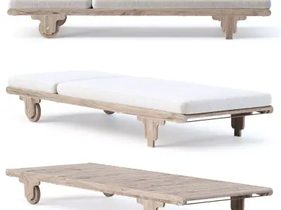 Eva chaise lounge EV23 by Bpoint Design  3D model