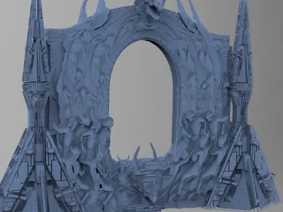 Portal Dantes Hell inferno Doorway 1  3D model