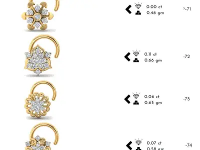 286 Nose pin 3dm details collection set 3D print model
