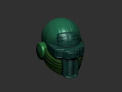 helmet high poly sculpt 3d printable ver 7 3D model 3D model