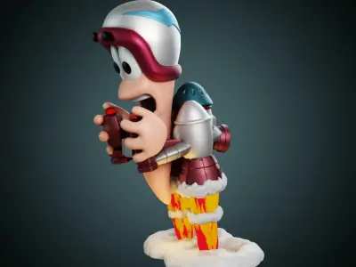 Worms - Jetpack 3D print model