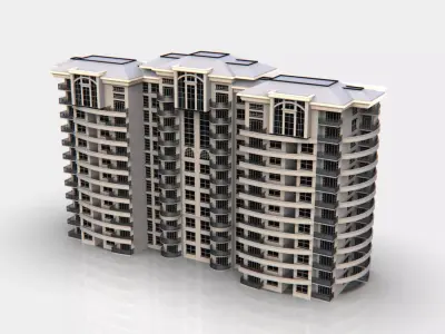 Apartment Buildings 3D model