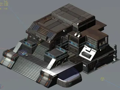 Future World - Market 03 3D model