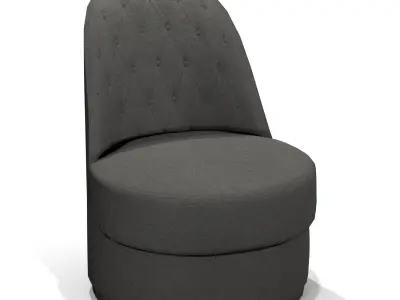 Chair with carriage coupler with low-poly vertion 3D model
