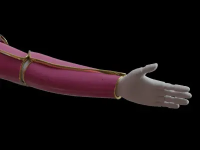 High-quality pink robot 3D model