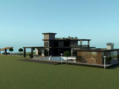 Villa for family 3 3D model