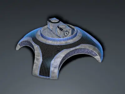 Planetary Double Canon 3D model