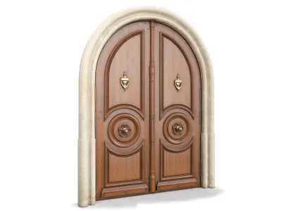Entrance classic door 57 3D model