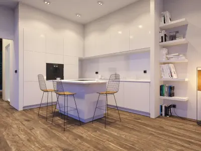 Modern Lake House 3D model order