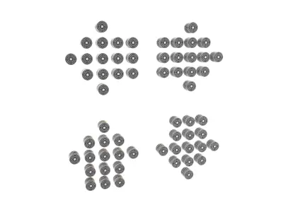 Arrow Dotted Style Symbol V1 003 Low-poly 3D model