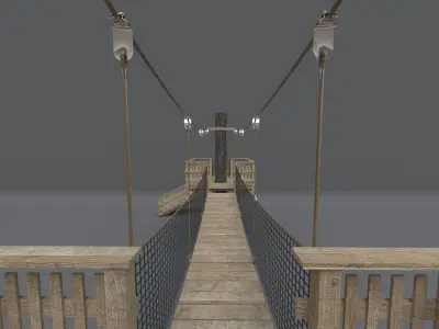 Suspension Bridge 3D model