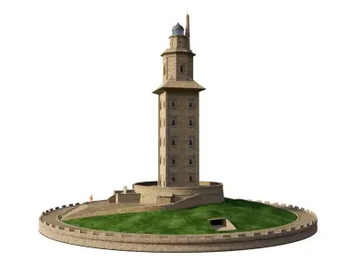 Tower of Hercules Spain 3D model