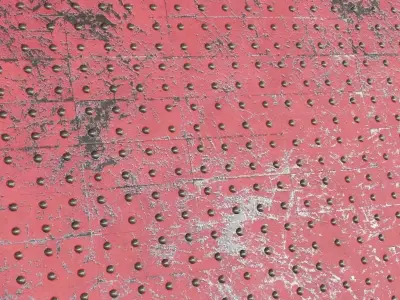 Scratched Metal Panel PBR Seamless Texture