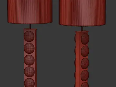 Pair of table Lamp by LA Studio  3D model