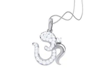 Spiritual Om Pendant 3D print model