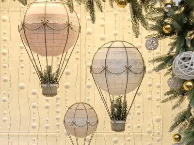 New Year showcase of the wedding salon 3D model