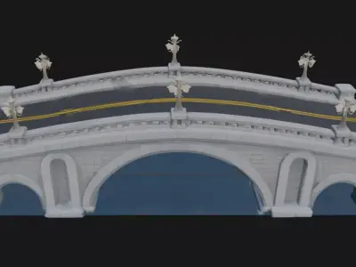 Road bridge 3d model 3D model