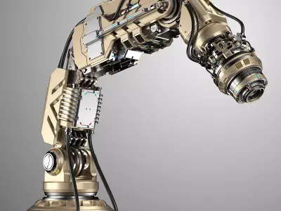 Robotic Arm 2b Rigged 3D model