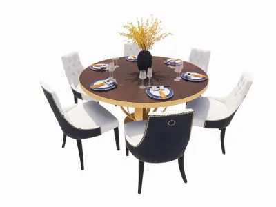 dining table 3D print model