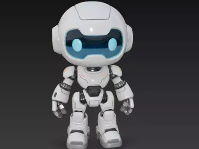 Stylized Sci-Fi Robot Collection - Mecha - Droid Unit 3D Model Pack